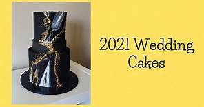 Cake Decorating Tutorial | Black Agate Cake Tutorial | 2021 Wedding Cake Ideas