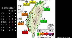 2017台灣每日空氣品質指標AQI