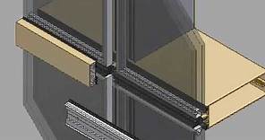 Curtain wall components installation