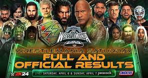 Full WWE WrestleMania 40 Saturday Results