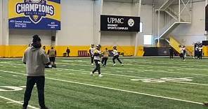 Steelers QB Kenny Pickett at Practice on Wednesday