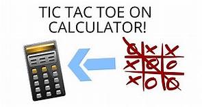 3 ways to play tic tac toe on a calculator