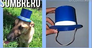 Como hacer un Sombrero de Copa para mascotas de cartón Tutorial [Unquiestriken]