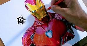 Cómo Dibujar a Iron Man - Avenger / Infinity War / End Game / Mark 48 (Drawing) #WilliamsArtz