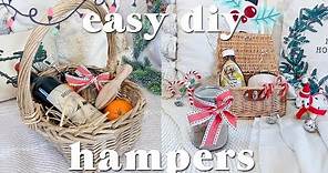 Easy DIY Christmas hampers for last minute gift ideas 🎄