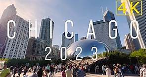 [4K] 🇺🇸 Chicago Walking Tour 2023 - Magnificent Mile, Navy Pier Memorial Fireworks,Millennium Park