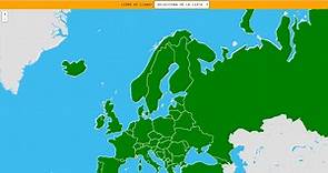 Mapa para jugar. ¿Cómo se llama? Mapa de Europa. Países
