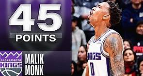Malik Monk Drops CAREER-HIGH 45 Points In Kings 2OT W! | February 24, 2023