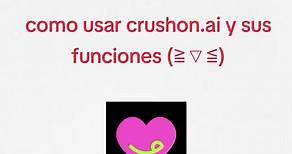 @Crushon.AI -hola a todos!, acá tengo un tutorial sobre como usar la app de crushon.ai. Acá en esta app se pueden usar distintos bots y tener conversaciones. NOMBRE DE USUARIO:Cake_frut34 es bastante buena recomendada si quieren otra opción con character Ai.#crushonai #fyp #bots #characterai #parati