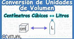 🧊 Conversión de Unidades de Volumen: Centímetros Cúbicos (cm³) a Litros (L)