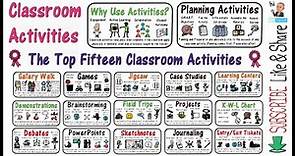 Classroom Activities for Teaching