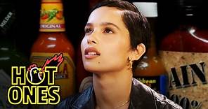 Zoë Kravitz Gets Trippy While Eating Spicy Wings | Hot Ones