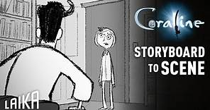 "Coraline Meets Other Father" Storyboard to Scene | LAIKA Studios