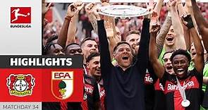 THEY REALLY DID IT! | Bayer 04 Leverkusen - FC Augsburg 2-1 | Highlights | Matchday 34 – Bundesliga