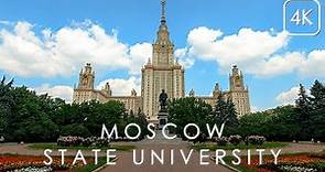 Walk around MSU - Moscow State University "M.V. Lomonosov"