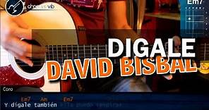 Cómo tocar "Digale" de David Bisbal en Guitarra Acústica (HD) Tutorial - Christianvib