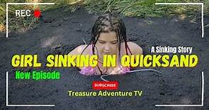 Girl Sinking in Quicksand || Quicksand Scene #survival #adventure #quicksand