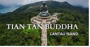 Tian Tan Buddha (Big Buddha) In Lantau Island, Hong Kong | By Drone |