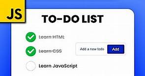 Build a Todo List App in HTML CSS JavaScript | EASY BEGINNER TUTORIAL