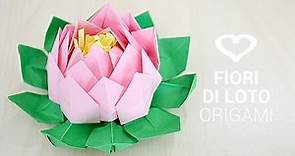Tutorial: Come realizzare un fiore di loto origami - La Figurina