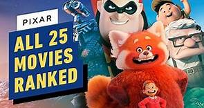 Pixar: All 25 Movies Ranked