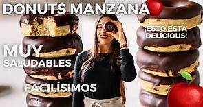 DONUTS SALUDABLES DE MANZANA | Delicious Martha