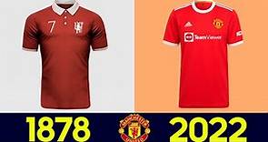 Evolución De Las Camisetas De Manchester United 2022 | La historia del Manchester United Camisetas