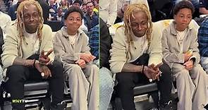 Lil Wayne And His Son Kameron Pull Up At The NBA Finals 'He Is My Son And Twin At The Same Time'
