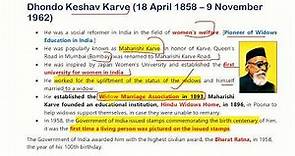 Dhondo Keshav Karve || Important Personalities || UPSC 2022