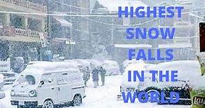 Top 10 Countries With The Highest Snow Fall