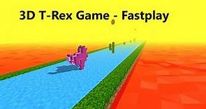 3D T-Rex Game | Fast play | TRex | Dinosaur Game | Coding for kids | Hour of code | 3D