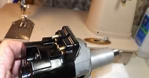 HOW TO CHANGE THE MOTOR ON SINGER SEWING MACHINE MODELS 300's thru 700's