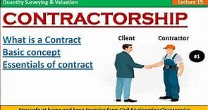 Contractorship / What is Contract / Basic Concepts of Contract / Essentials of Contract