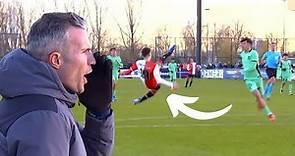 Shaqueel van Persie Makes Debut Under Robin Van Persie In UEFA Youth League