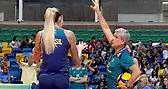 Zé Roberto always makes recommendations to improve technique | South American Volleyball Championship #thaisa #zeroberto #brasil #voleibrasil #volleyballtraining #block #juliabergmann #roadtoparis #paris | Breaking Barriers