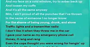 Noah Kahan (feat. Post Malone) Dial Drunk (Lyrics)