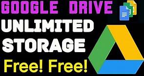 Now Get Unlimited Google Drive Storage For Free 2023। Unlimited Lifetime Cloud Storage।101%Working✔️