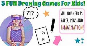 5 Fun Drawing Games For Kids (All You Need Is Pens, Paper and Imagination!)
