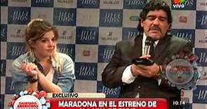 Diego Maradona vio la obra de Dalma