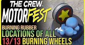 All 13 Burning Wheel Collectibles The Crew Motorfest - Burning Rubber
