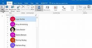 Add a contact in Outlook
