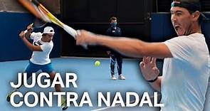 Rafa Nadal se enfrenta a una joven promesa del tenis | Rafa Nadal Academy | Prime Video España