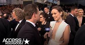 Oscars 2016: Olivia Wilde Stuns In Revealing Ivory Gown | Access Hollywood