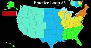 Learn all 50 States in about 20 minutes practice loops, anyone can do it. Chapters in description.