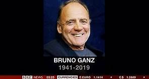 Bruno Ganz passes away (1941 - 2019) (Switzerland) - BBC News - 17th February 2019