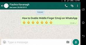 How to Enable Middle Finger Emoji on WhatsApp