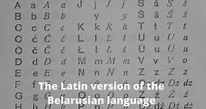 the Latin script of the Belarusian language