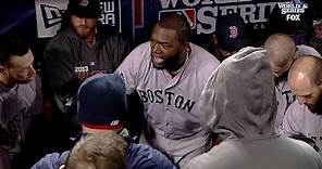 Big Papi RALLIES his teammates during Game 4 of the 2013 World Series