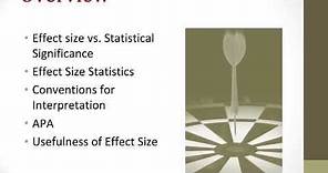 Effect size