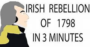 Irish Rebellion of 1798 | 3 Minute History